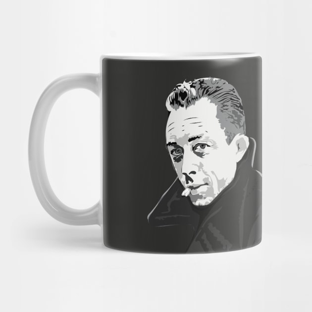 Portrait of Albert camus by Slownessi